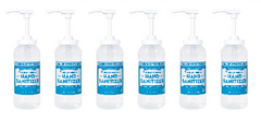 Gold Medal Part # 8888 - Hand Sanitizer (Case of 6) - 16 oz Hand Sanitizer Bottles with Pumps